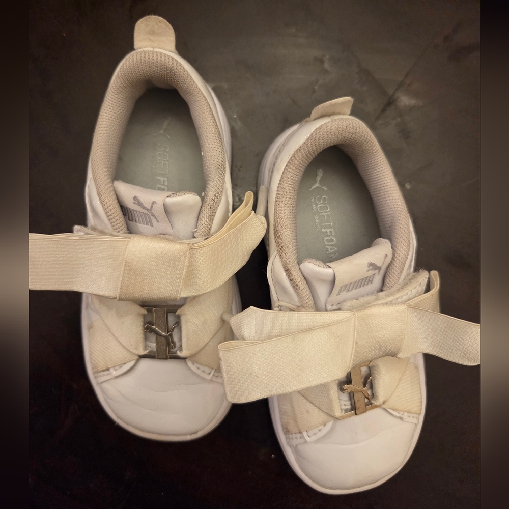 Puma Toddler White Sneakers